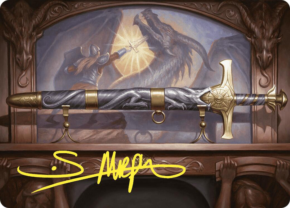 Ancestral Blade Art Card (Gold-Stamped Signature) [Commander Masters Art Series] Magic: The Gathering