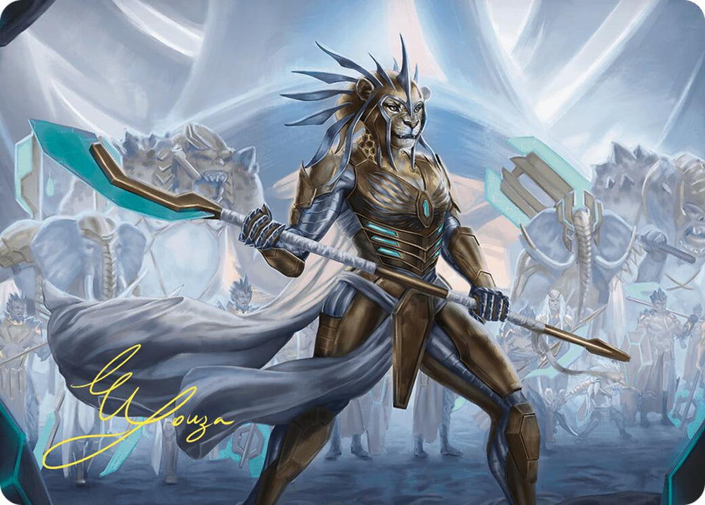 Kemba, Kha Regent Art Card (Gold-Stamped Signature) [Commander Masters Art Series] Magic: The Gathering