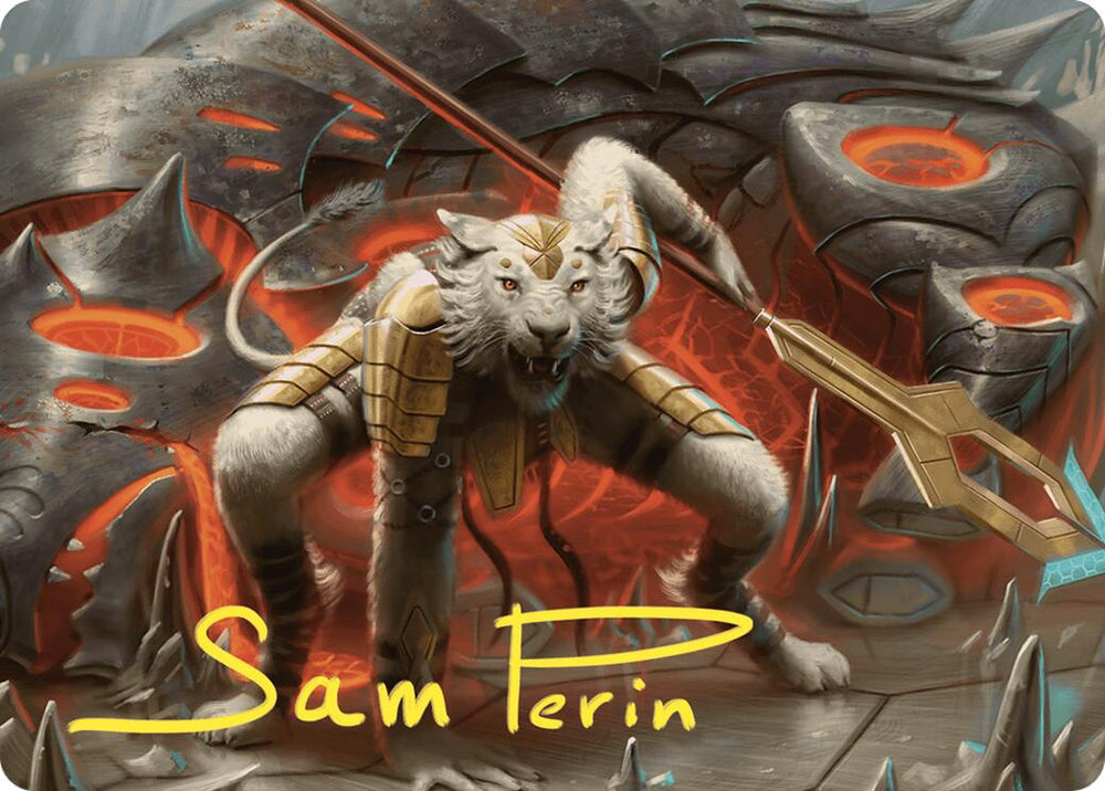 Sunspear Shikari Art Card (Gold-Stamped Signature) [Commander Masters Art Series] Magic: The Gathering