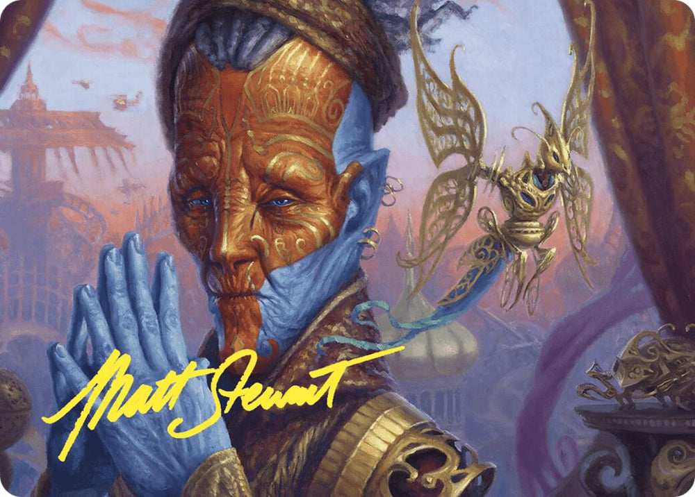 Padeem, Consul of Innovation Art Card (Gold-Stamped Signature) [Commander Masters Art Series] Magic: The Gathering