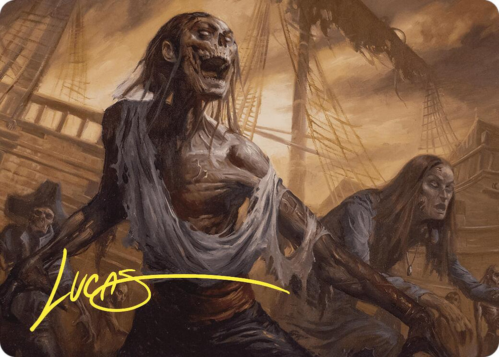 Rise from the Tides Art Card (Gold-Stamped Signature) [Commander Masters Art Series] Magic: The Gathering