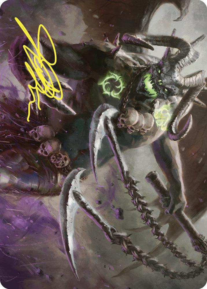 Archfiend of Despair Art Card (Gold-Stamped Signature) [Commander Masters Art Series] Magic: The Gathering