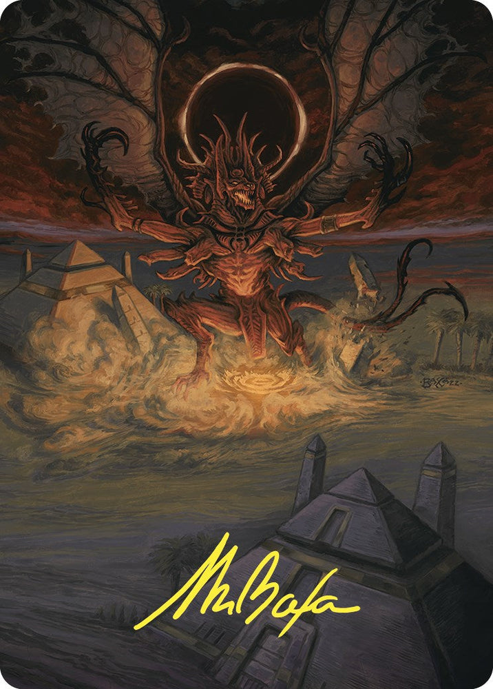Dread Return Art Card (Gold-Stamped Signature) [Commander Masters Art Series] Magic: The Gathering