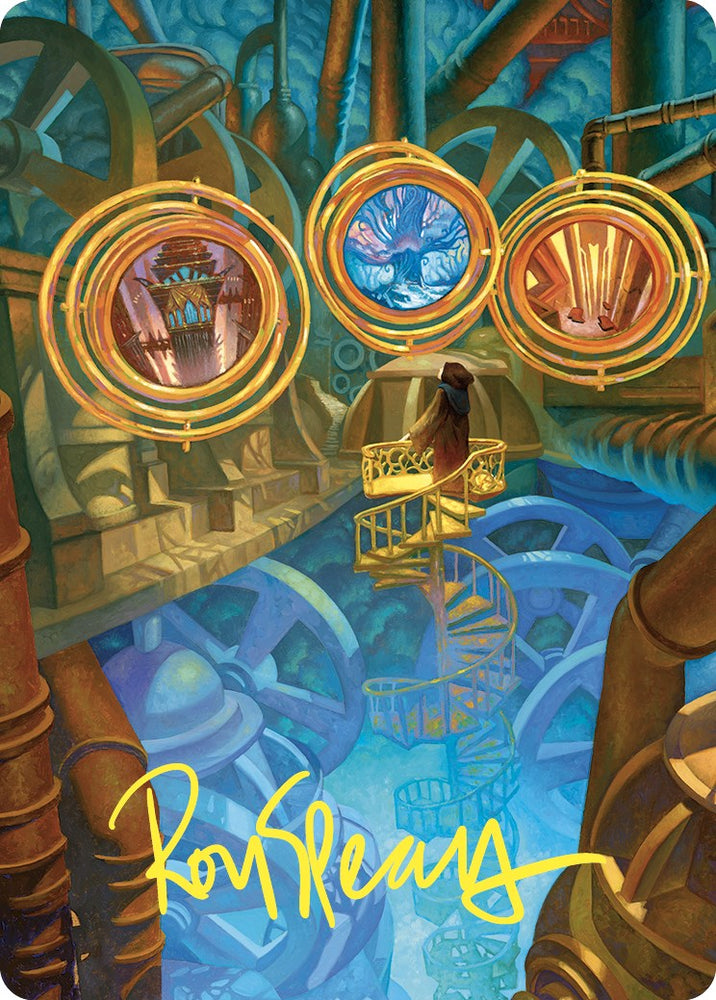 Extraplanar Lens Art Card (Gold-Stamped Signature) [Commander Masters Art Series] Magic: The Gathering
