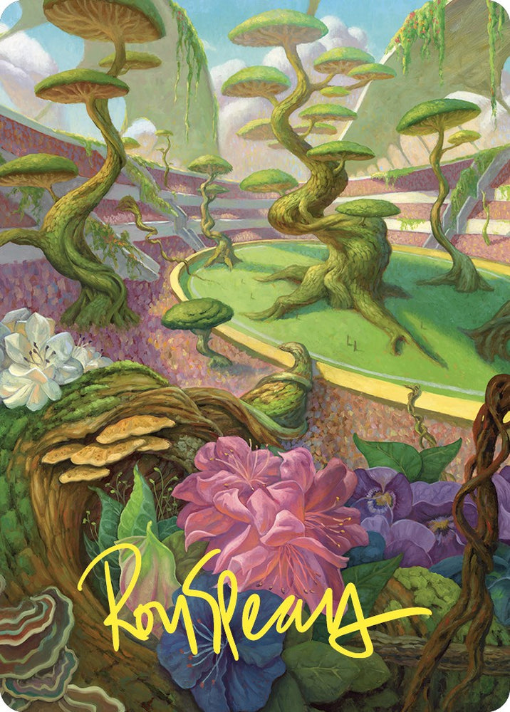 Undergrowth Stadium Art Card (Gold-Stamped Signature) [Commander Masters Art Series] Magic: The Gathering