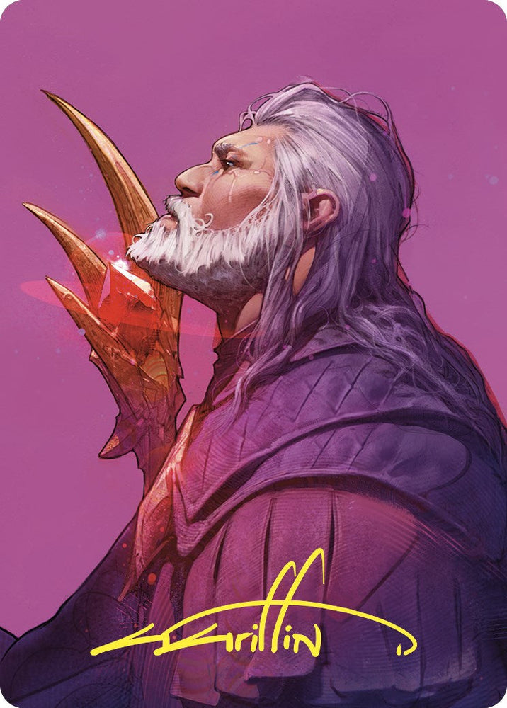 Urza, Lord High Artificer Art Card (Gold-Stamped Signature) [Commander Masters Art Series] Magic: The Gathering