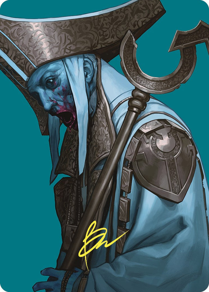 Mikaeus, the Unhallowed Art Card (Gold-Stamped Signature) [Commander Masters Art Series] Magic: The Gathering