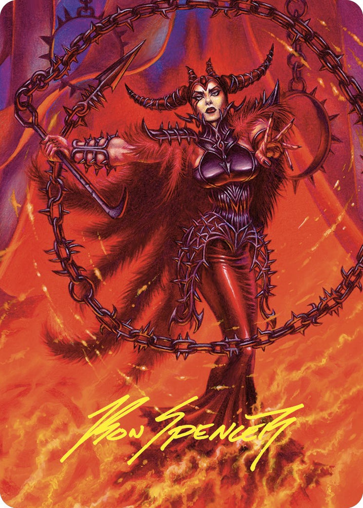 Deadly Rollick Art Card (Gold-Stamped Signature) [Commander Masters Art Series] Magic: The Gathering