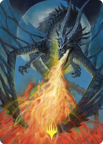 Balefire Dragon Art Card (Gold-Stamped) [Commander Masters Art Series] Magic: The Gathering