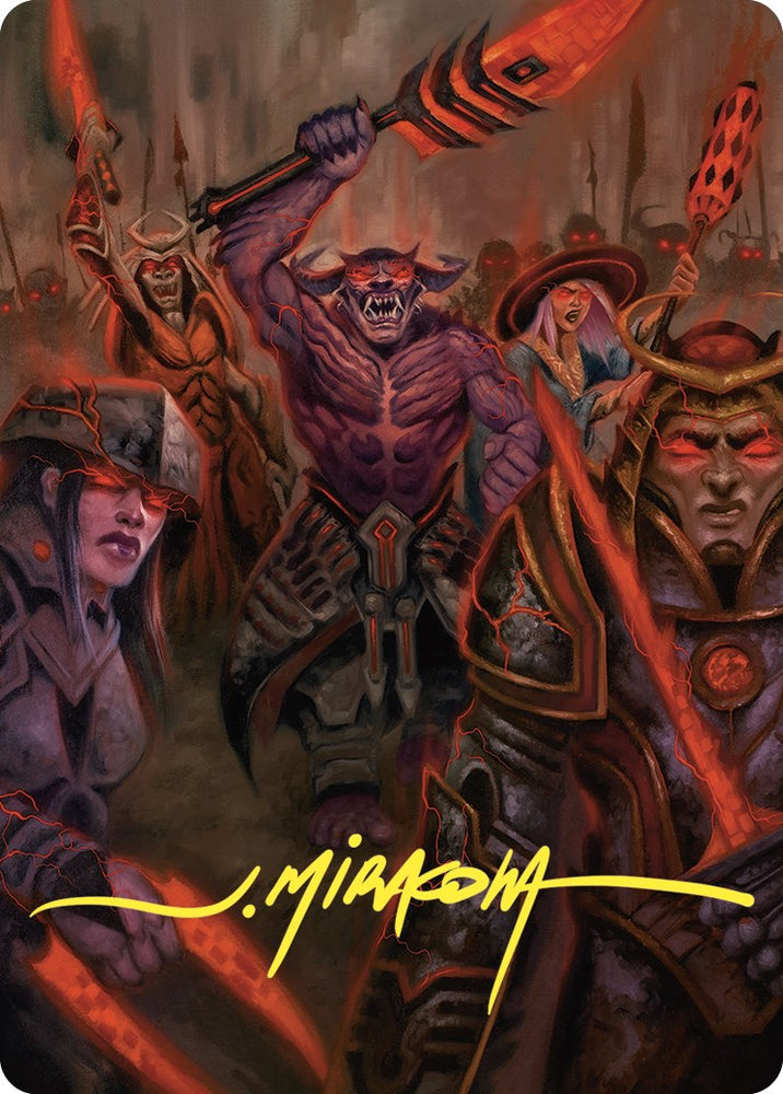 Insurrection Art Card (Gold-Stamped Signature) [Commander Masters Art Series] Magic: The Gathering