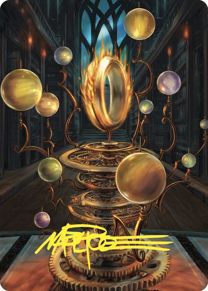 Sol Ring Art Card (Gold-Stamped Signature) [Commander Masters Art Series] Magic: The Gathering