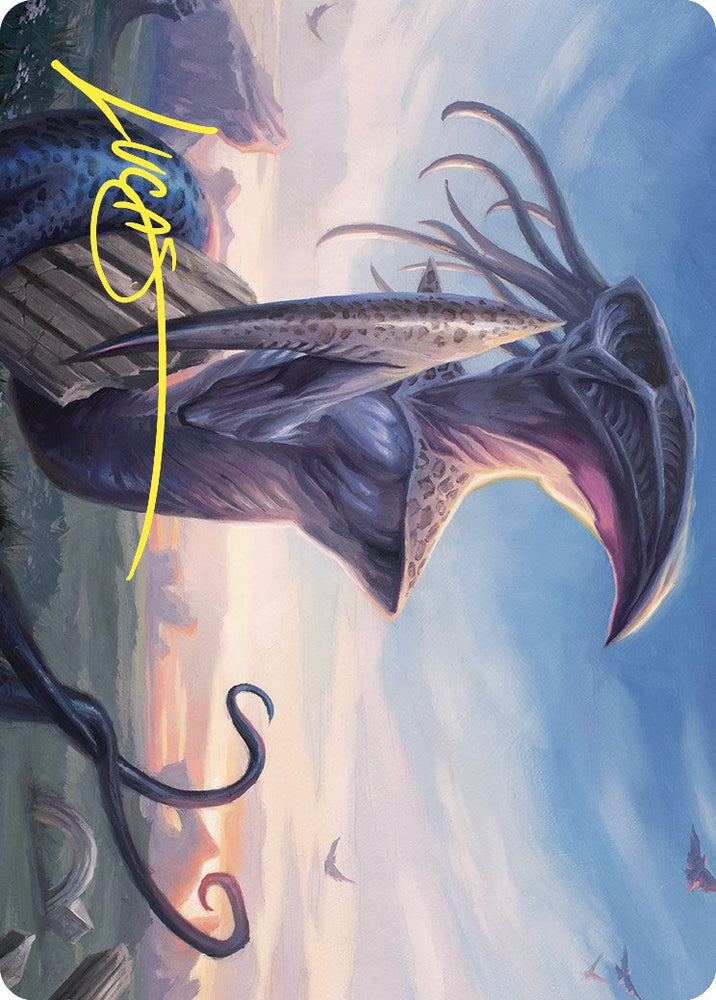 Sentinel Sliver Art Card (Gold-Stamped Signature) [Commander Masters Art Series] Magic: The Gathering