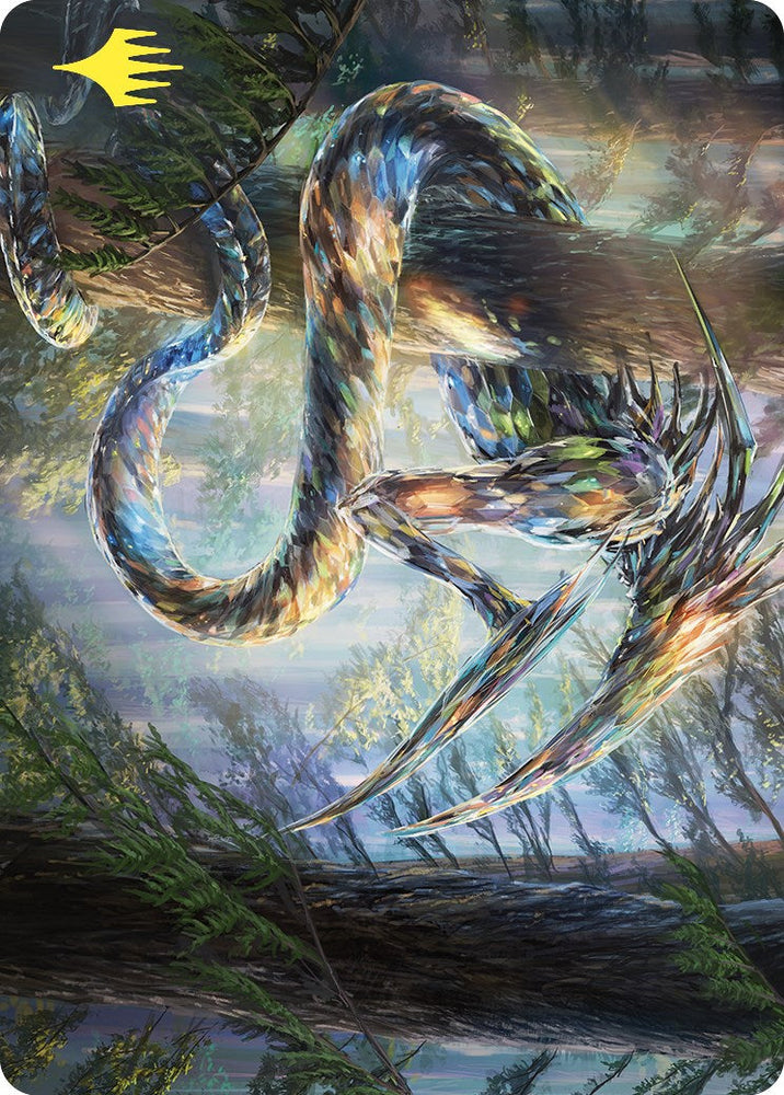 Gemhide Sliver Art Card (Gold-Stamped) [Commander Masters Art Series] Magic: The Gathering