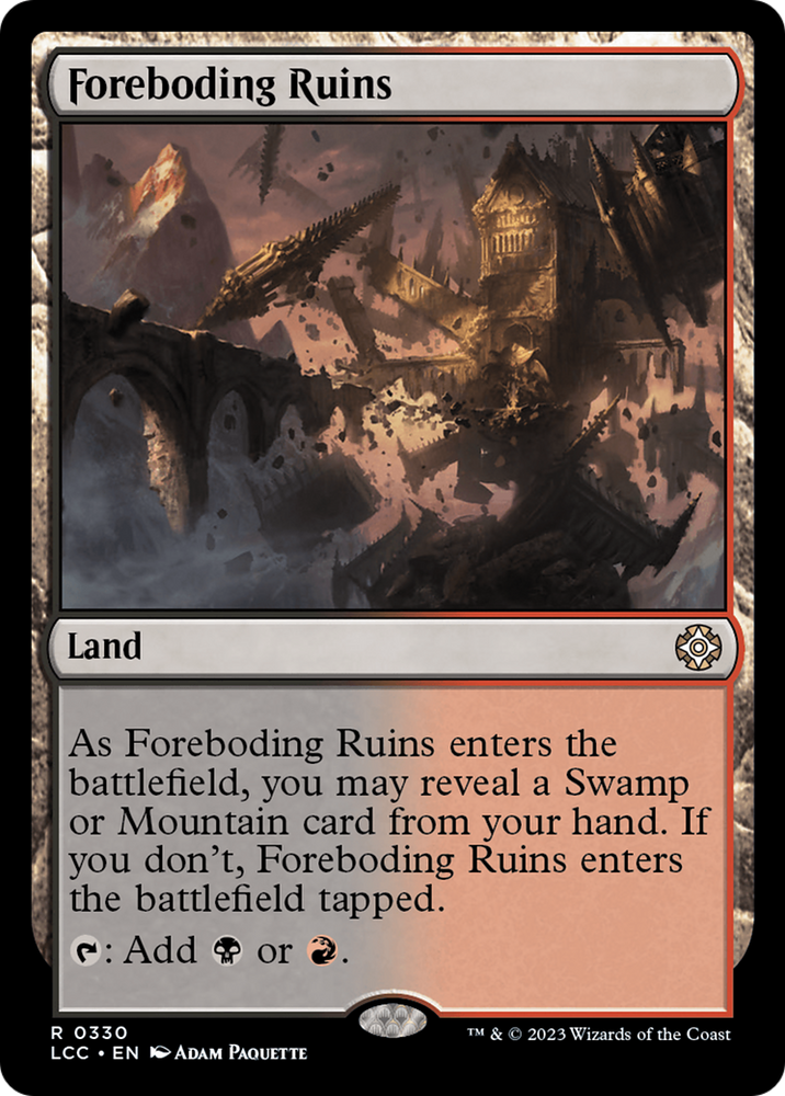 Foreboding Ruins [The Lost Caverns of Ixalan Commander] Magic: The Gathering