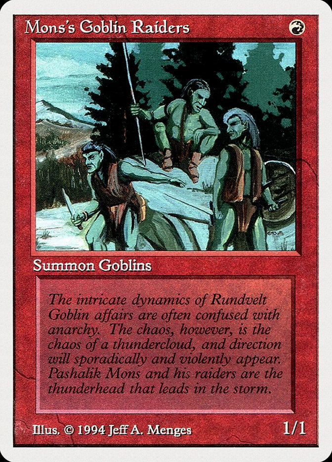 Mons's Goblin Raiders [Summer Magic / Edgar] Magic: The Gathering