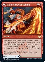 Torrent Sculptor // Flamethrower Sonata [Strixhaven: School of Mages Prerelease Promos] Magic: The Gathering