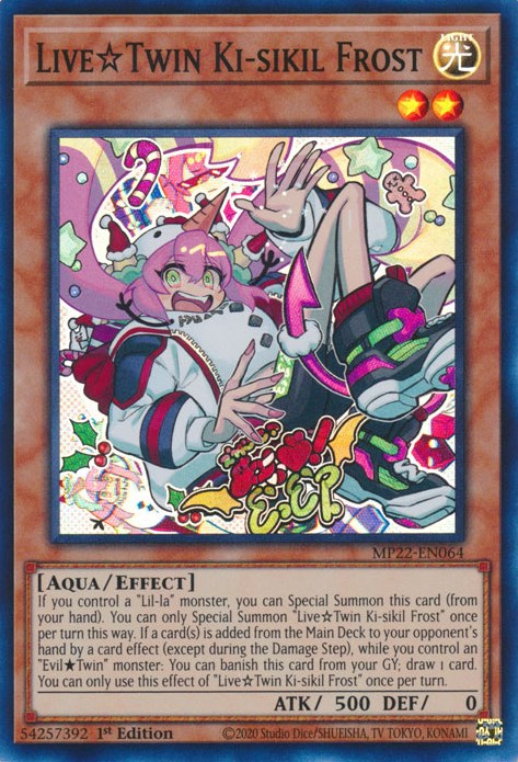Live☆Twin Ki-sikil Frost [MP22-EN064] Super Rare - Yugioh Cards For Your TCG Needs!