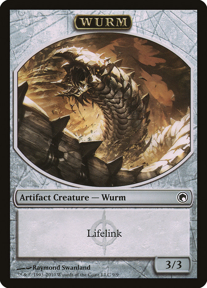 Wurm Token (9/9) [Scars of Mirrodin Tokens] Magic: The Gathering