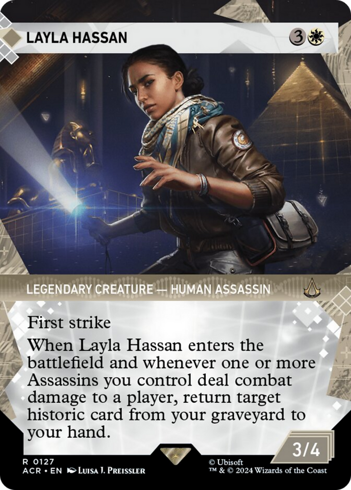 Layla Hassan (Showcase) [Assassin's Creed] Magic: The Gathering