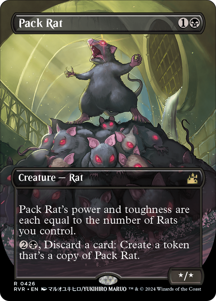 Pack Rat (Anime Borderless) [Ravnica Remastered] Magic: The Gathering