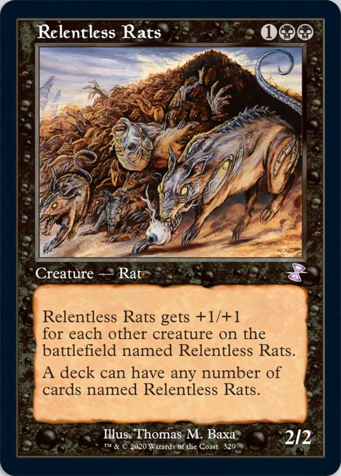 Relentless Rats (Timeshifted) [Time Spiral Remastered] Magic: The Gathering