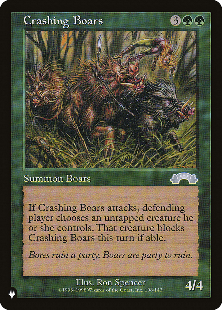 Crashing Boars [The List] Magic: The Gathering