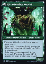 Teachings of the Kirin // Kirin-Touched Orochi [Kamigawa: Neon Dynasty Prerelease Promos] Magic: The Gathering