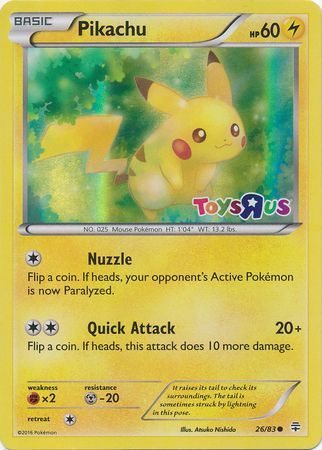 Pikachu (26/83) (Toys R Us Promo) [Miscellaneous Cards] Pokémon