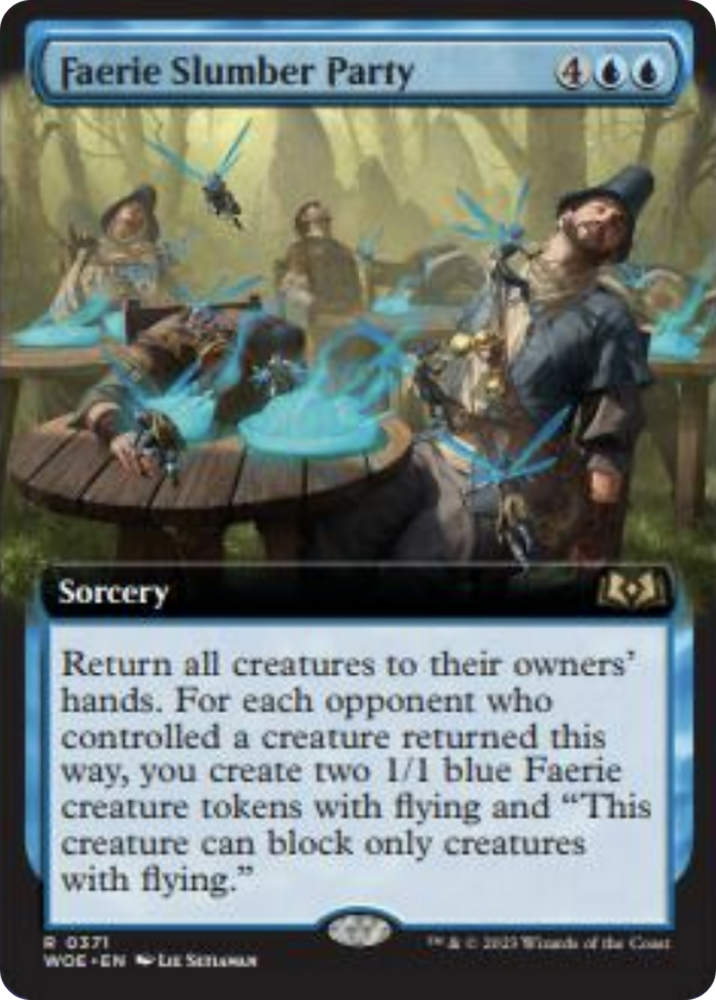 Faerie Slumber Party (Extended Art) [Wilds of Eldraine] Magic: The Gathering