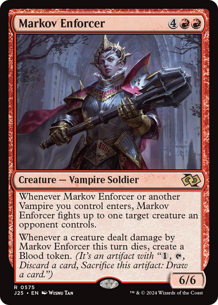 Markov Enforcer [Foundations Jumpstart] Magic: The Gathering