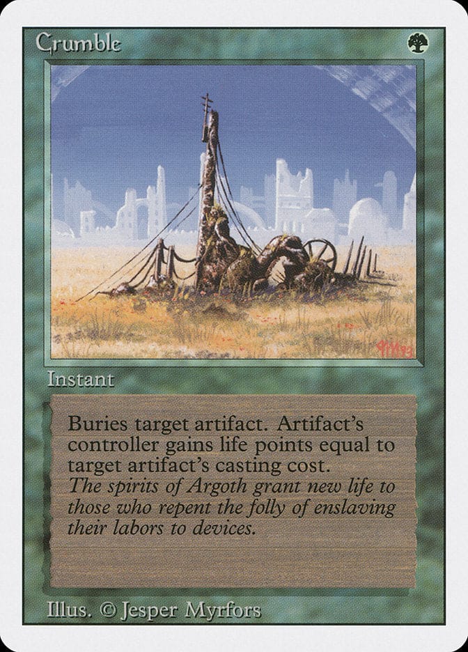 Crumble [Revised Edition] Magic: The Gathering