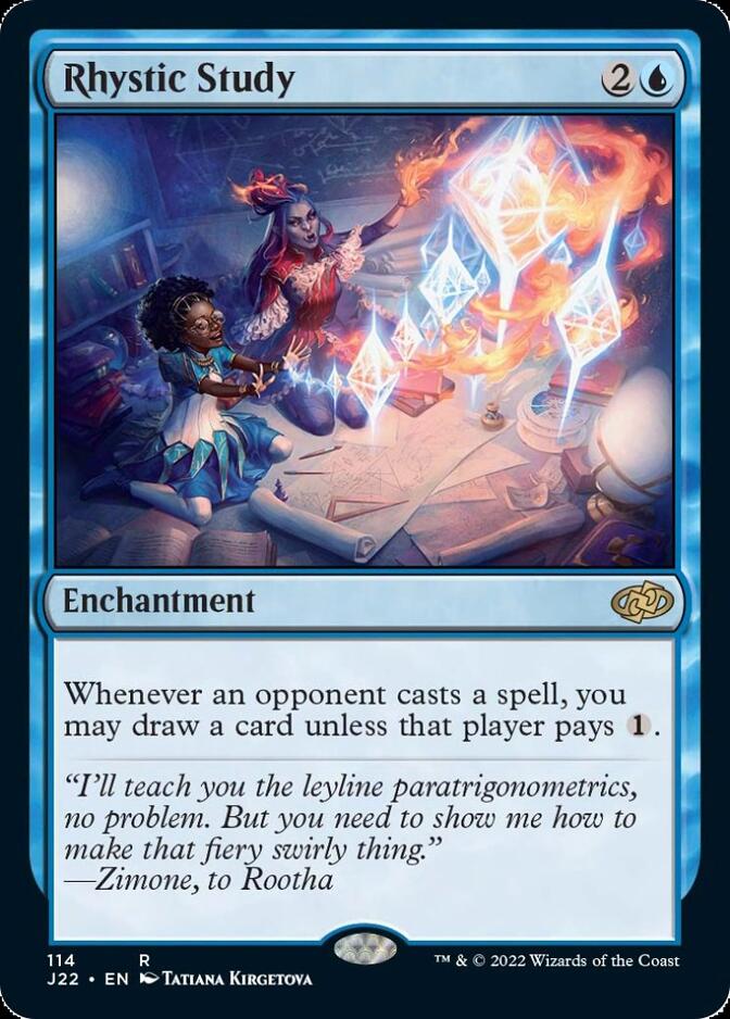 Rhystic Study [Jumpstart 2022] Magic: The Gathering