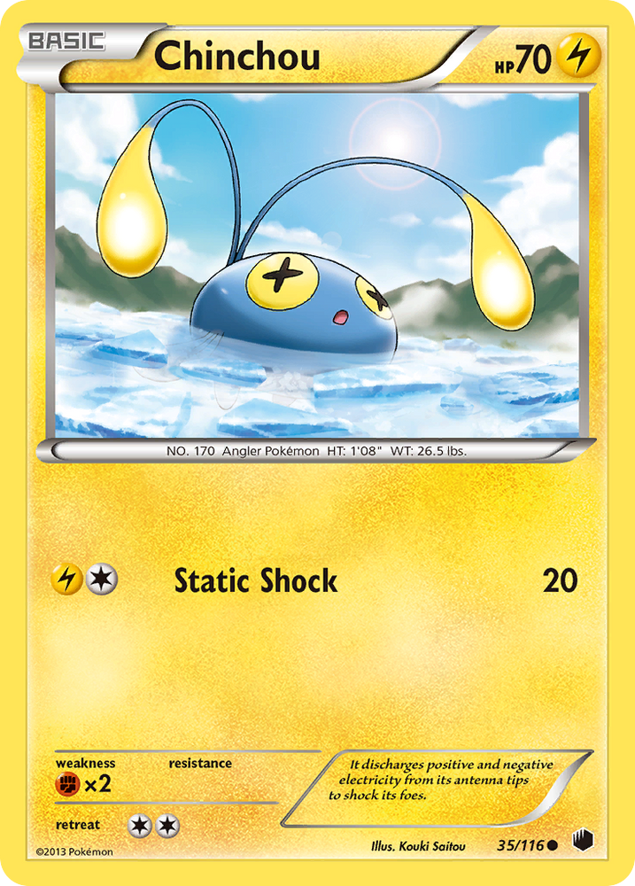 Chinchou (35/116) [Black & White: Plasma Freeze] Pokémon