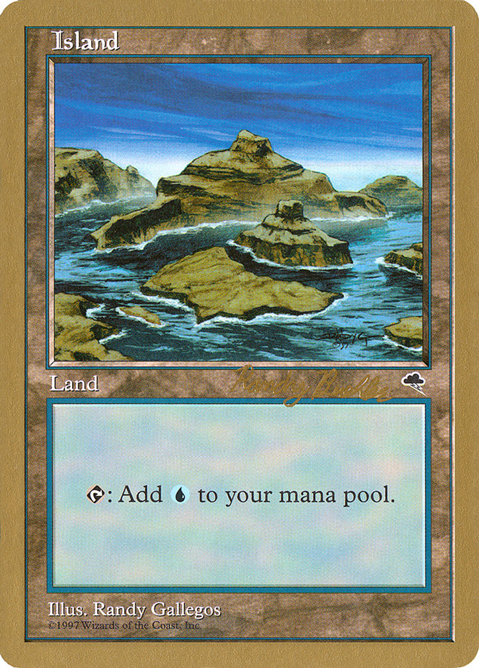 Island (rb338) (Randy Buehler) [World Championship Decks 1998] Magic: The Gathering
