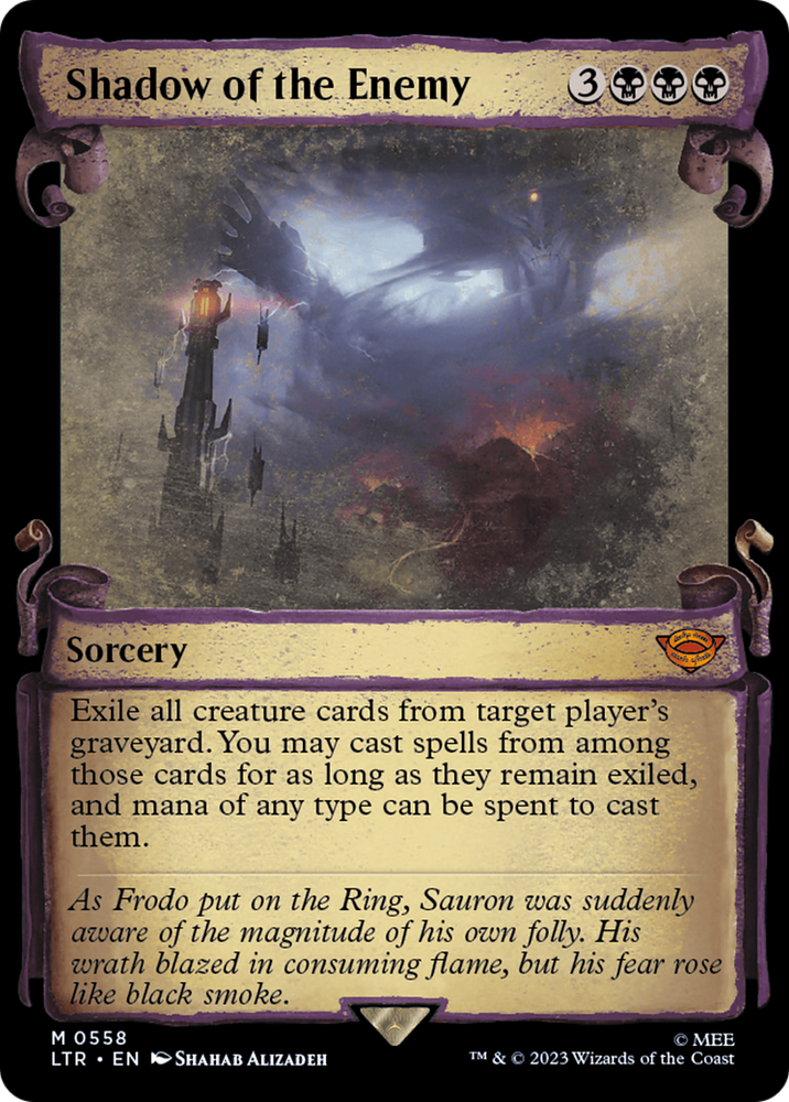 Shadow of the Enemy [The Lord of the Rings: Tales of Middle-Earth Showcase Scrolls] Magic: The Gathering