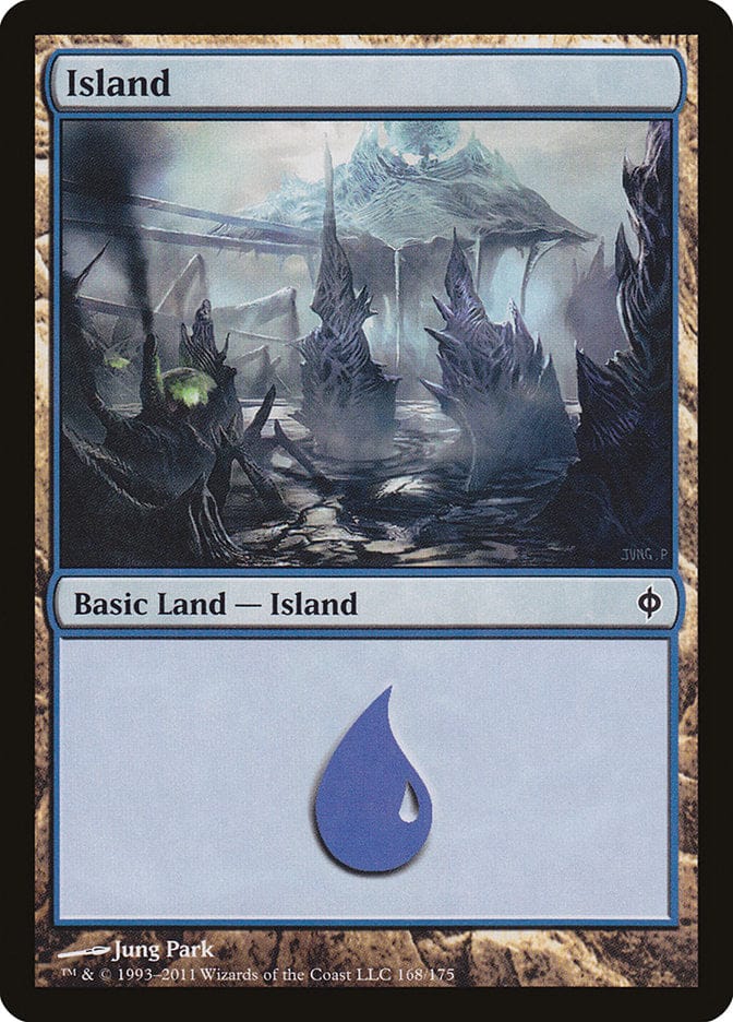 Island (168) [New Phyrexia] Magic: The Gathering