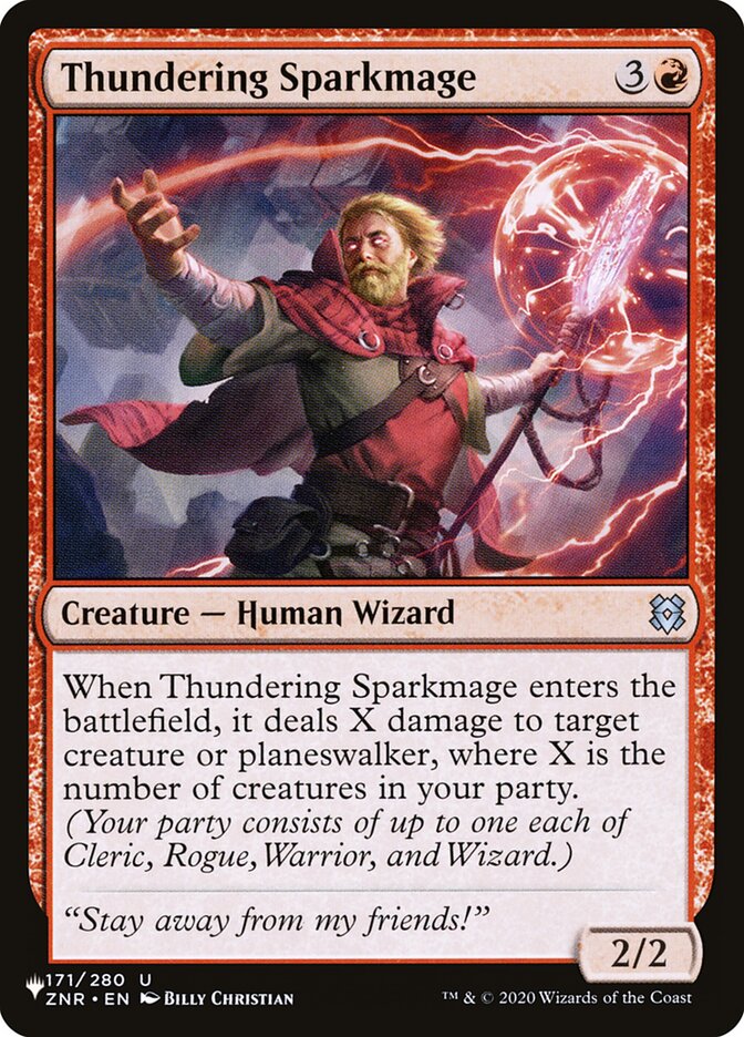 Thundering Sparkmage [The List] Magic: The Gathering