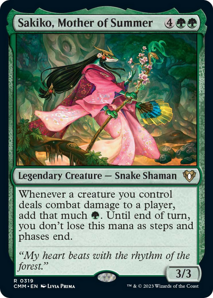 Sakiko, Mother of Summer [Commander Masters] Magic: The Gathering