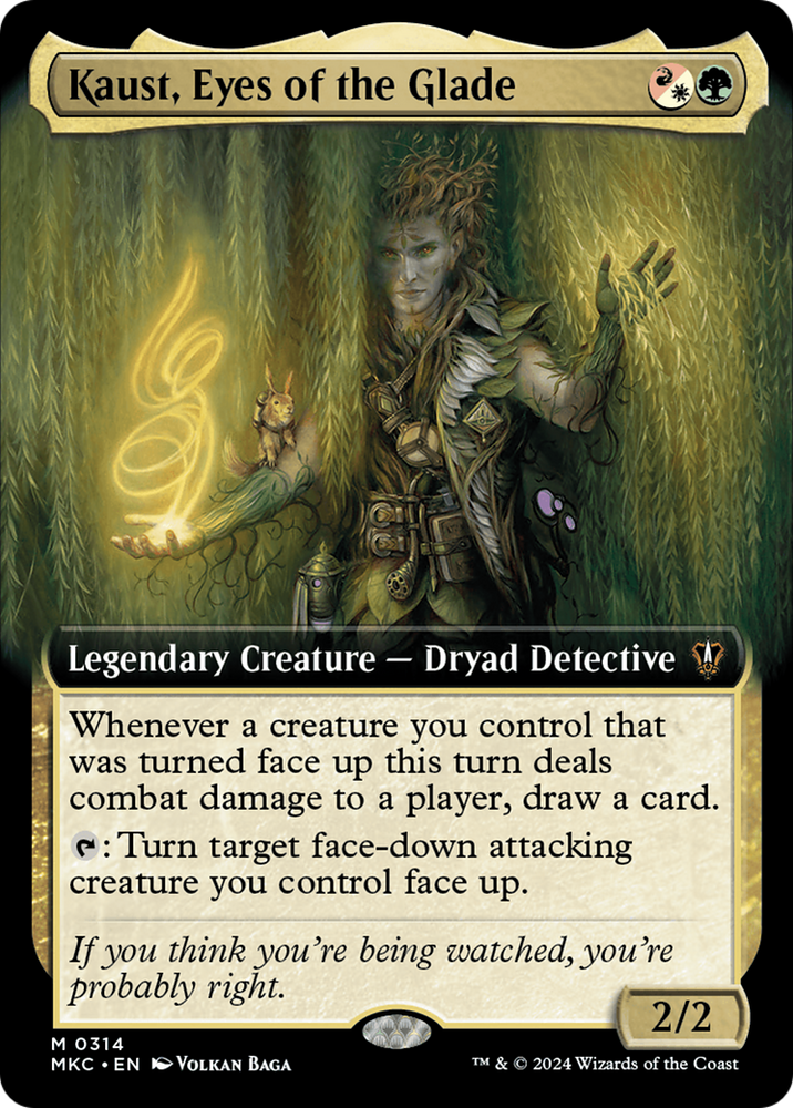 Kaust, Eyes of the Glade (Extended Art) [Murders at Karlov Manor Commander] Magic: The Gathering