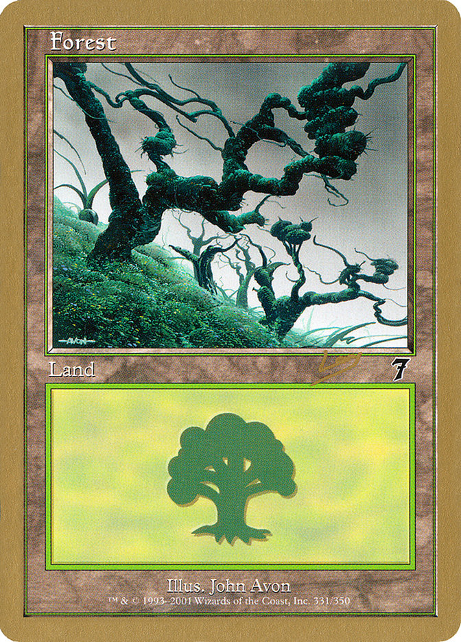 Forest (rl331) (Raphael Levy) [World Championship Decks 2002] Magic: The Gathering