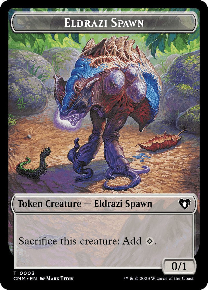 Eldrazi Spawn // Phyrexian Germ Double-Sided Token [Commander Masters Tokens] Magic: The Gathering