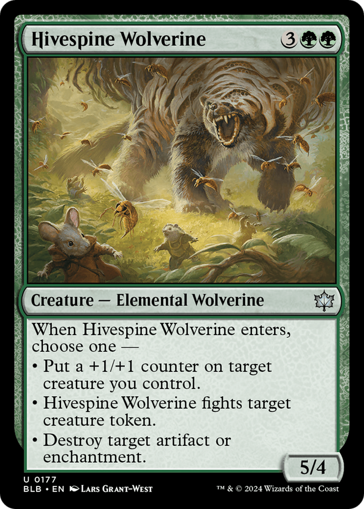 Hivespine Wolverine [Bloomburrow] Magic: The Gathering