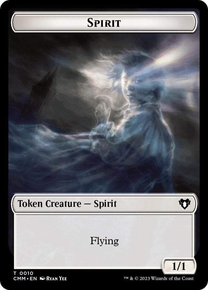 Spirit (0010) // Cat (0005) Double-Sided Token [Commander Masters Tokens] Magic: The Gathering