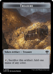 Treasure // Knight Double-Sided Token [Commander Masters Tokens] Magic: The Gathering