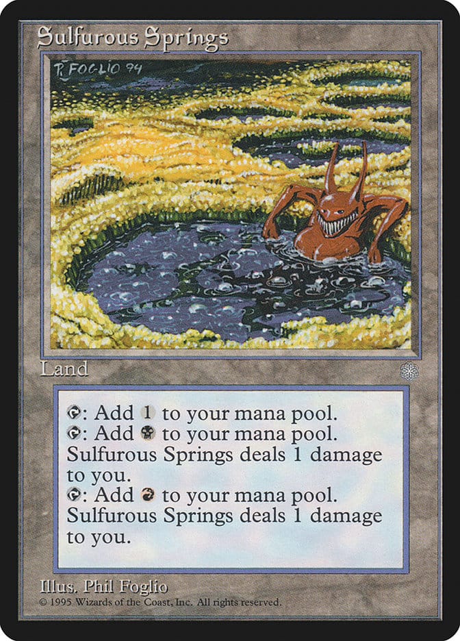 Sulfurous Springs [Ice Age] Magic: The Gathering