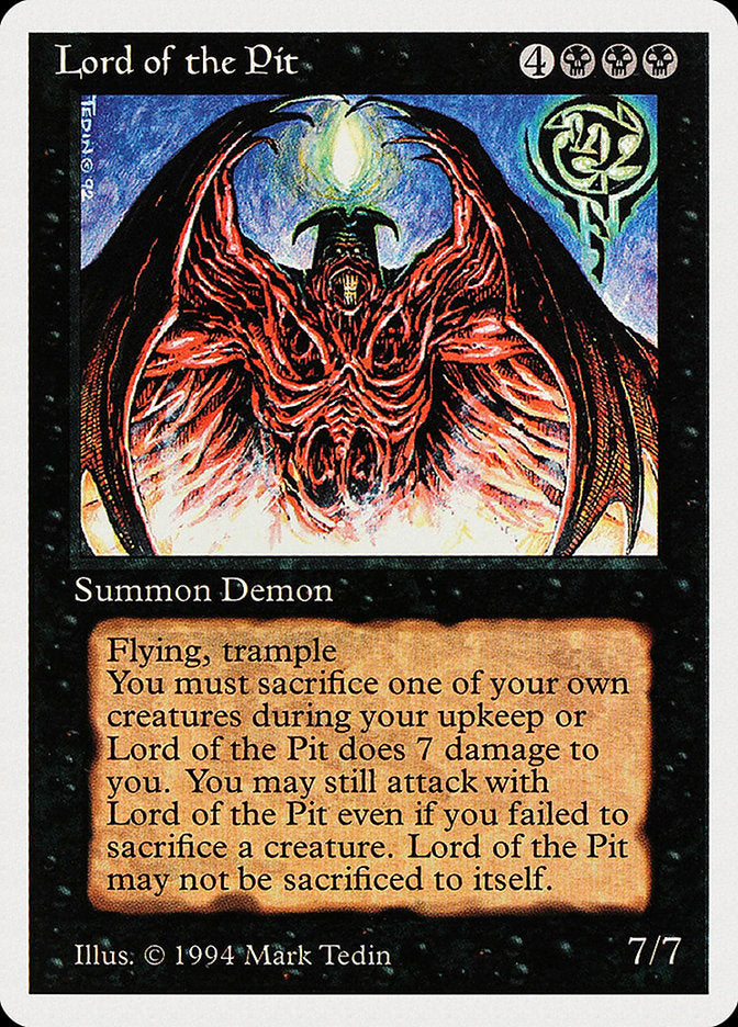 Lord of the Pit [Summer Magic / Edgar] Magic: The Gathering