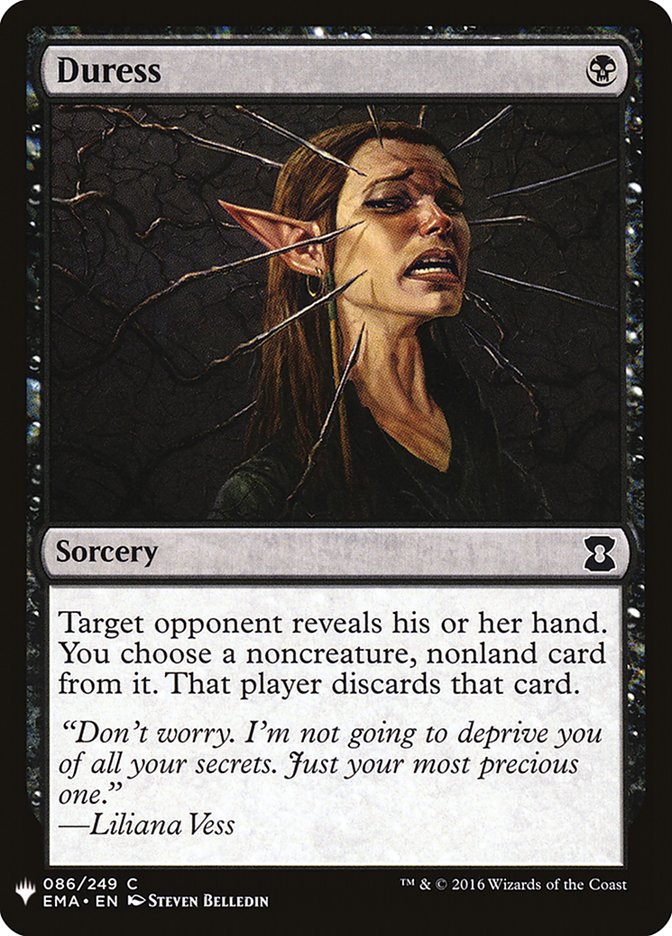 Duress [Mystery Booster] Magic: The Gathering