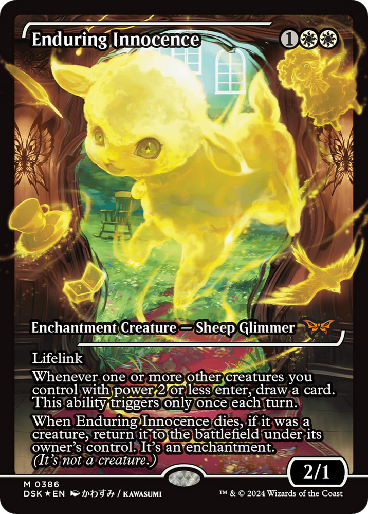 Enduring Innocence (Japan Showcase) [Duskmourn: House of Horror] Magic: The Gathering