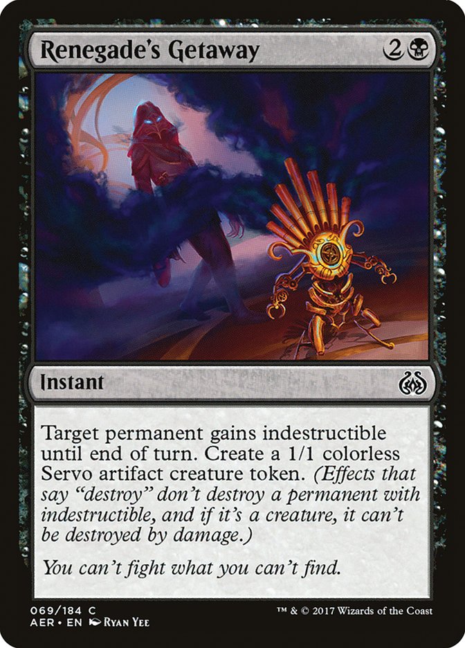 Renegade's Getaway [Aether Revolt] Magic: The Gathering