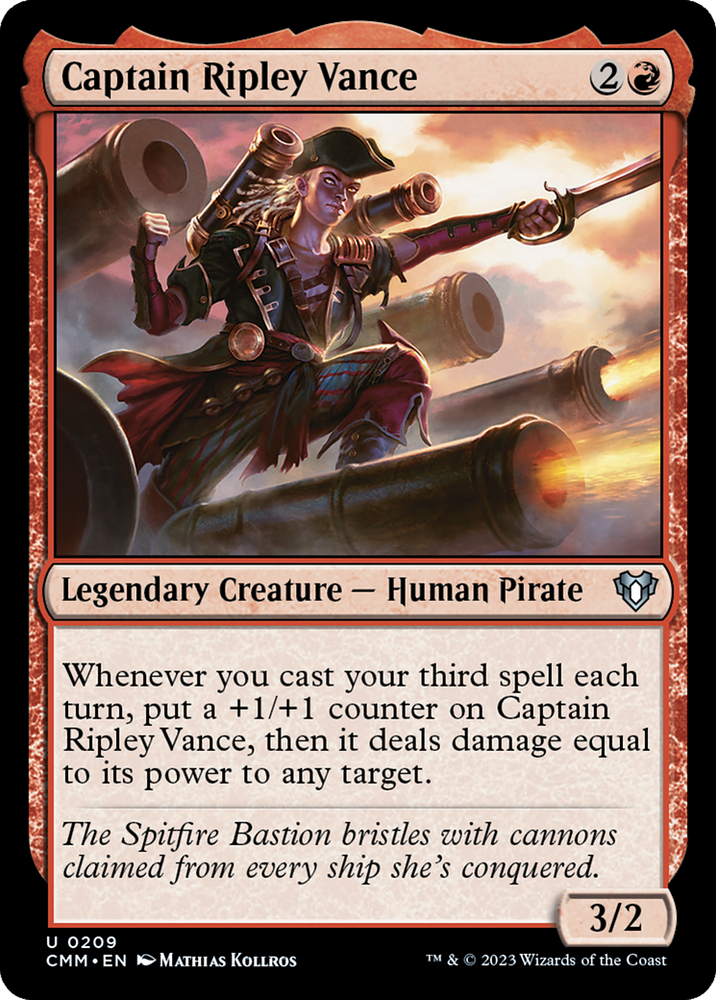 Captain Ripley Vance [Commander Masters] Magic: The Gathering